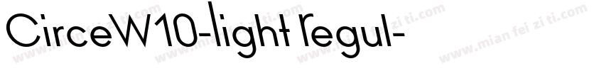 CirceW10-Light Regul字体转换